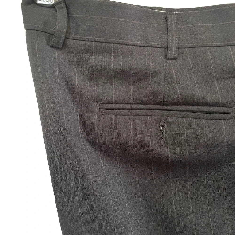 Men's Oscar de‎ la Renta Suit (Jacket & Pants Set) Grey Pinstripe 100% wool